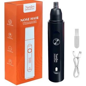7AM2M PersonalCare Electric Nose and Ear Hair Trimmer – Rechargeable, 9000 RPM